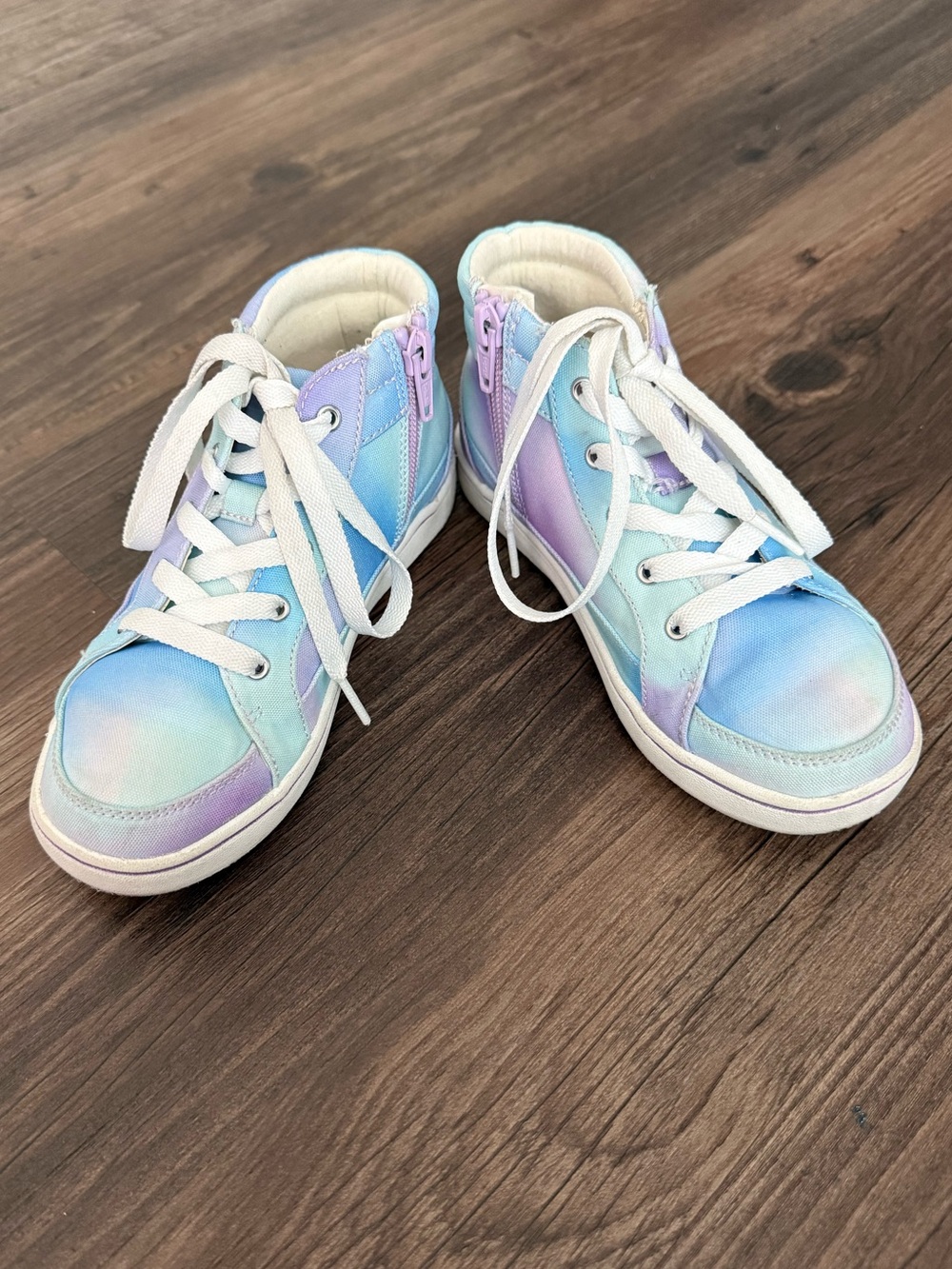 Cat & Jack Kids High-Top Sneakers in Pastel Blue and Lavender